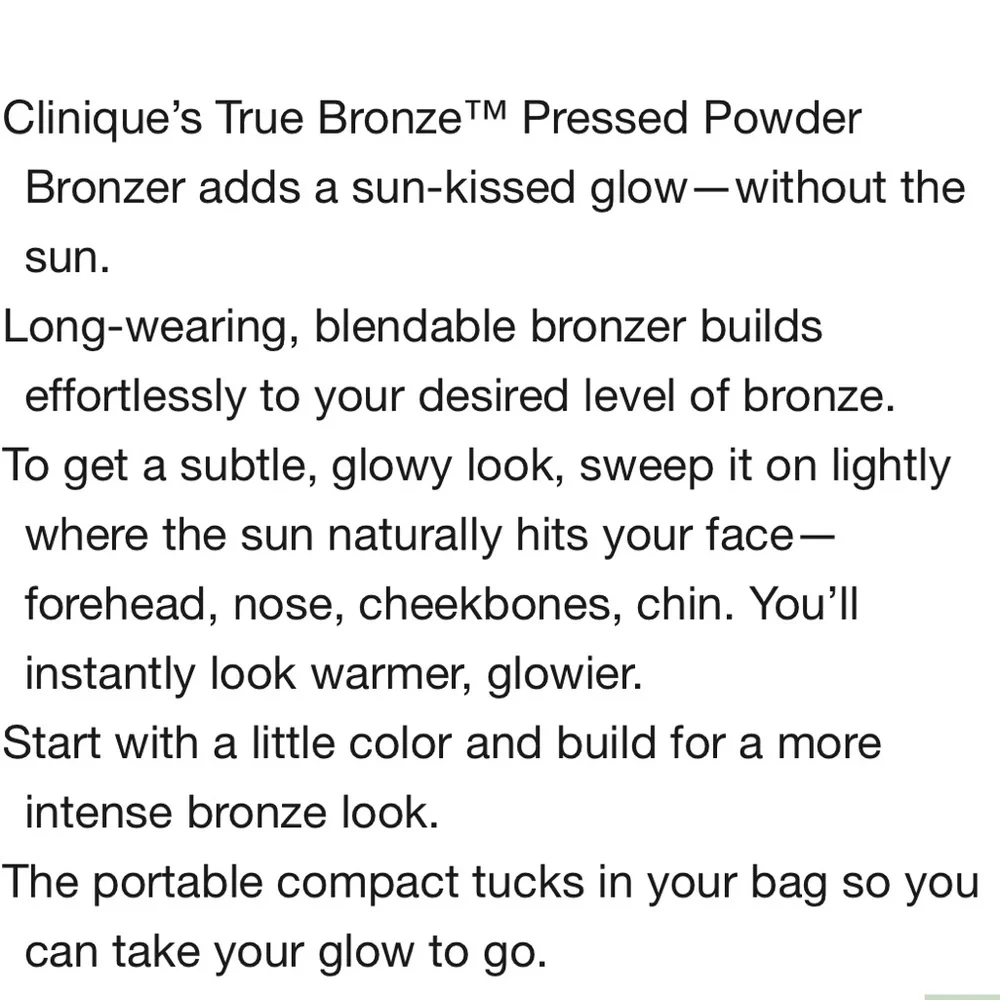 Clinique True Bronze Pressed Powder Bronzer Sunblushed